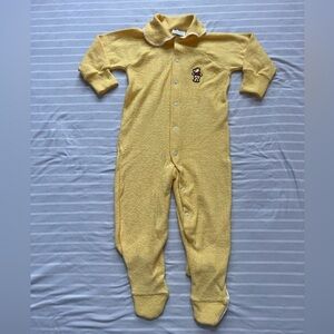 Vintage Sears Winnie the Pooh Yellow Onesie